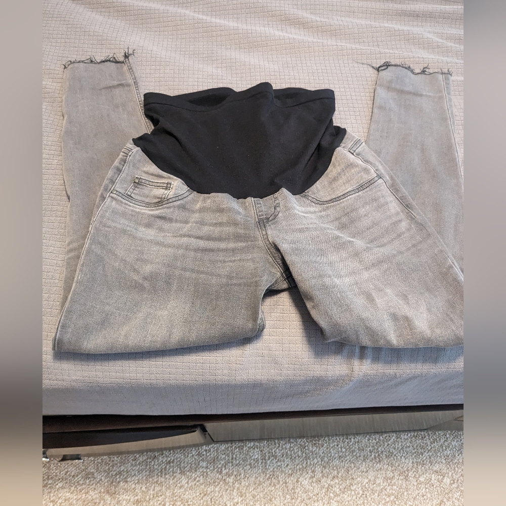 Indigo blue maternity jeggings